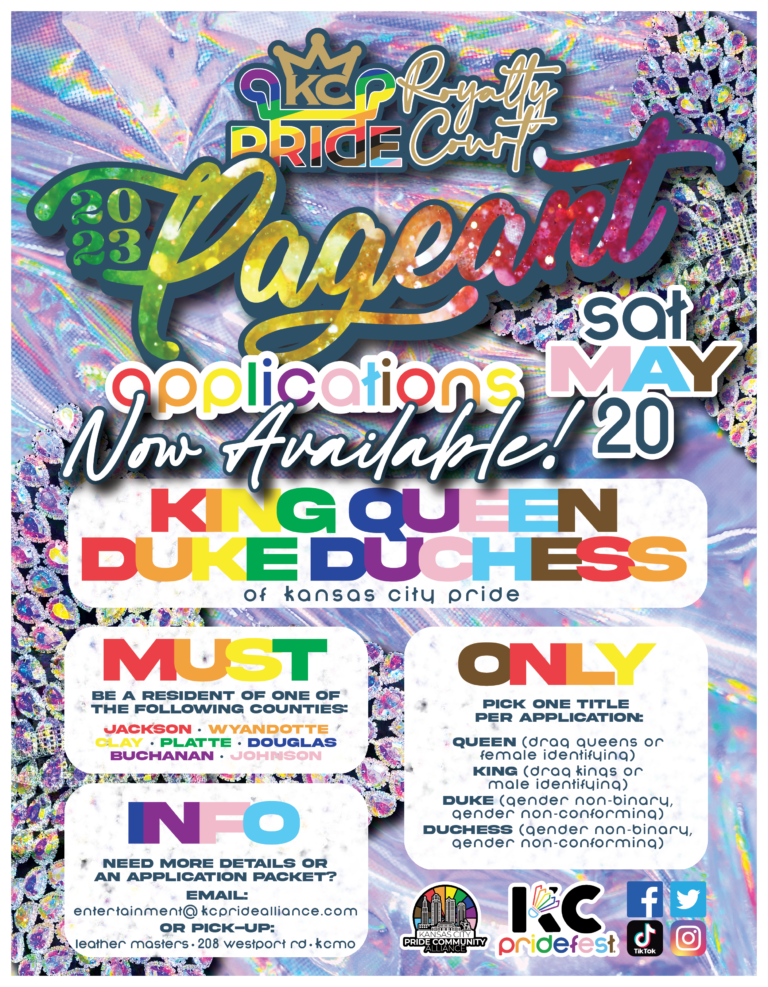 KC Pride Pageant Application KC Pride Community Alliance